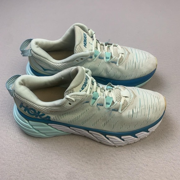 Hoka One One Shoes - Hoka One One Gaviota 3 Shoes Womens Size 7.5 Green Running Sneakers Cushioned